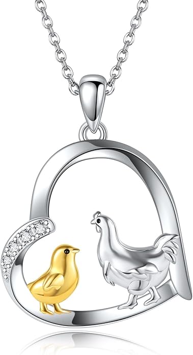 Sterling Silver Cute Animal Pendant Necklace Fox/Snake/Unicorn/Owl on Moon/Rabbit/Horse Necklace Jewelry Gifts for Women Mom Sister