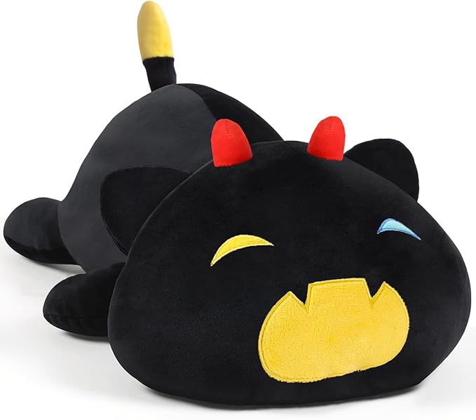 Cat Stuffed Animal, Cute Yellow Cat Plush Toy Pillow Soft Cat Stuffed Animal Kawaii Plushie Toy 30CM/11.8Inch