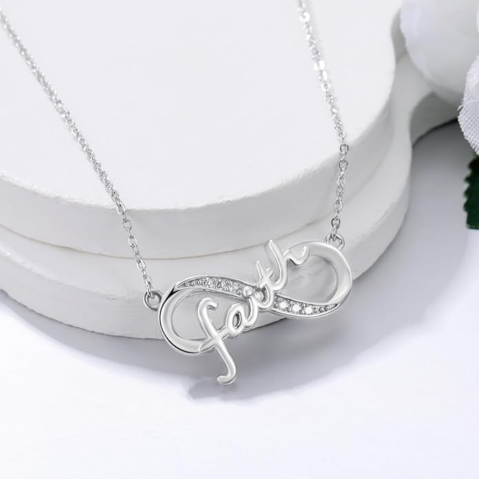 Dog/Paw Print/Infinity Necklace for Women 925 Sterling Silver Heart Dogs Pendant Necklaces Jewelry Christmas Birthday Gifts for Dog Lovers Friends