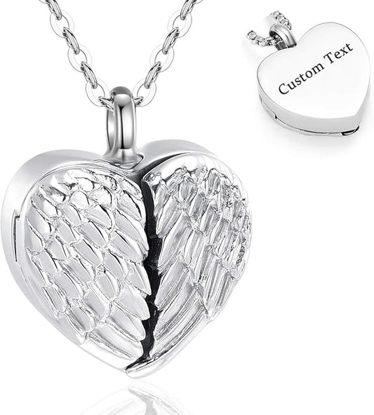 EUDORA Sterling Silver Urn Necklace for Ashes for Women Men, Ash Pendant for Human Cat Dog Ashes, Necklace for Ashes of Loved One Dad Mom Papa Pet Cremation Souvenir Jewelry for Funeral, 20inch