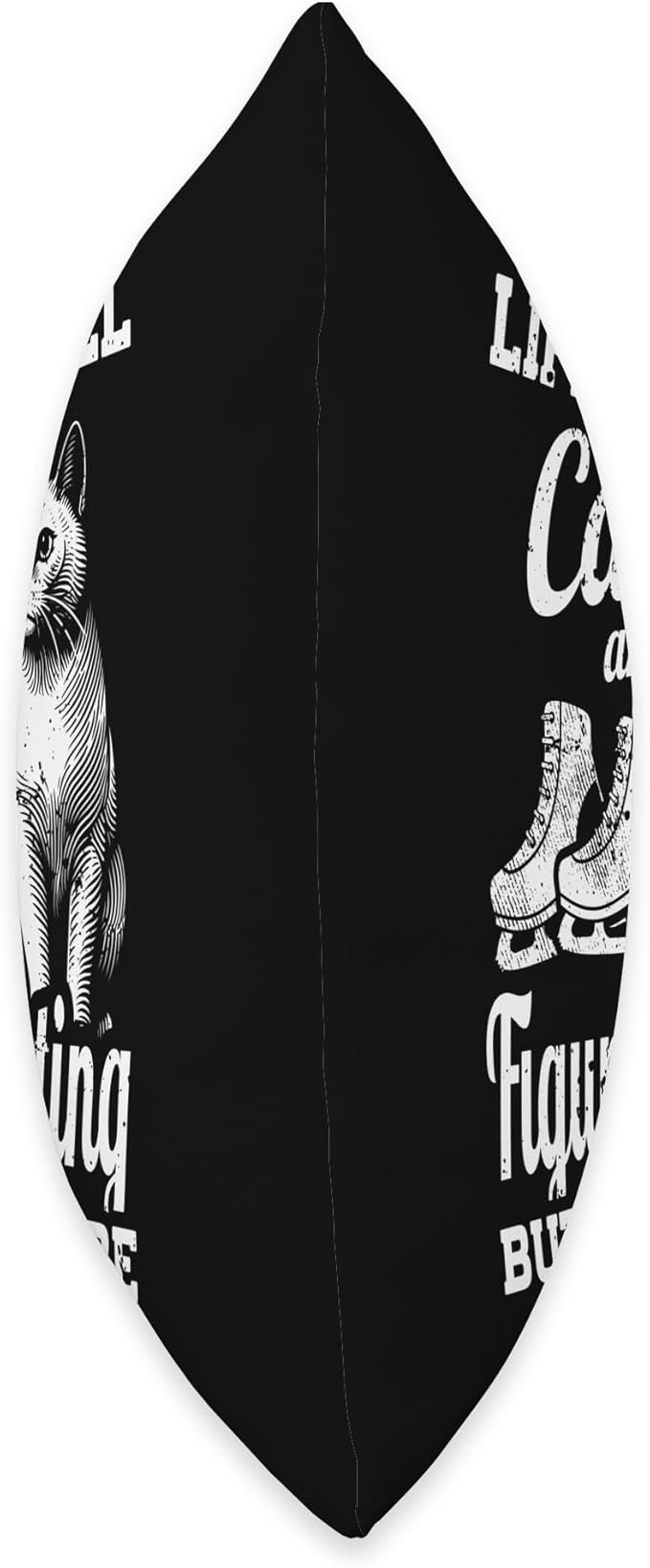 Life Isn't All Cats And Figure Skating But It Should Be Throw Pillow