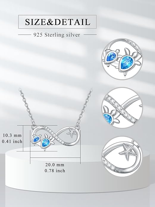 Dorunmo Animal Necklace 925 Sterling Silver Owl/Sloth/Axolotl/Dolphin Necklace Celtic Knot Pendant Birthday Anniversary Animal Jewelry for Women Friends Animals Lover