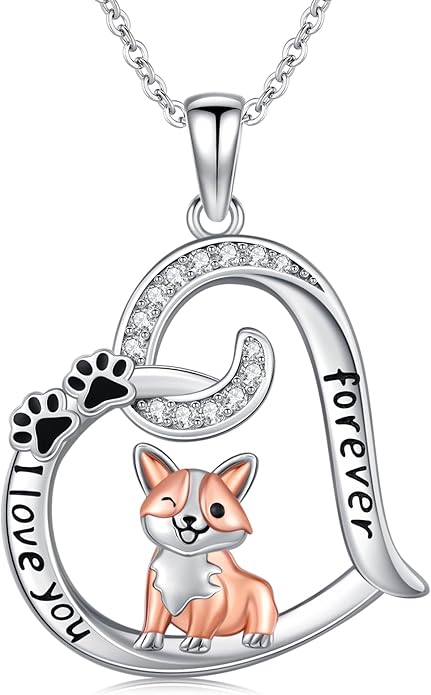 Dog/Paw Print/Infinity Necklace for Women 925 Sterling Silver Heart Dogs Pendant Necklaces Jewelry Christmas Birthday Gifts for Dog Lovers Friends