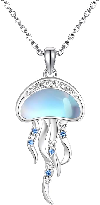 Sterling Silver Cute Animal Pendant Necklace Fox/Snake/Unicorn/Owl on Moon/Rabbit/Horse Necklace Jewelry Gifts for Women Mom Sister