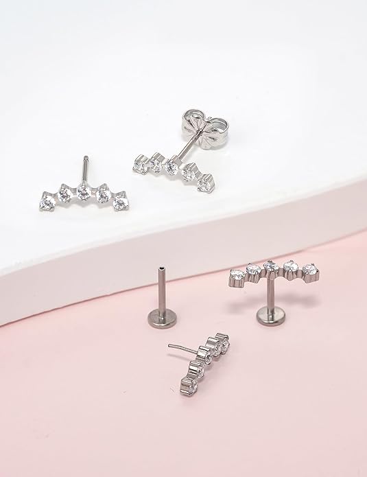 Limerencia G23 Pure Titanium Hypoallergenic Earrings | F136 Implant Grade Titanium Jewelry for Sensitive Ears