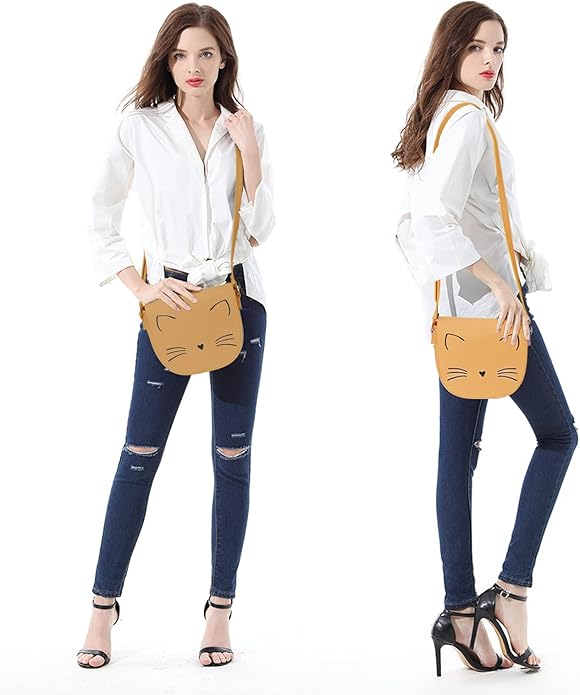 Gladdon Crossbody Bags for Teen Girls Small Fashion Preteen Purses Cat Birthday Gift for Girl
