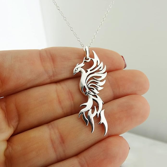 FashionJunkie4Life Sterling Silver Bird Pendant Necklaces for Women
