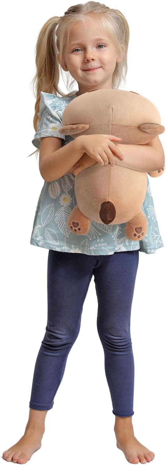 Onsoyours Cute Bear Plush Toy Stuffed Animal Bear Soft Anime Plush Pillow for Kids (Brown Bear, 12")