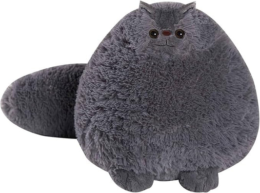 Cat Stuffed Animals, Stuffed Cat, Cat Plushies for Girls and Boys, Big Stuffed Cat for Christmas or Brithday, 12Inches, Grey
