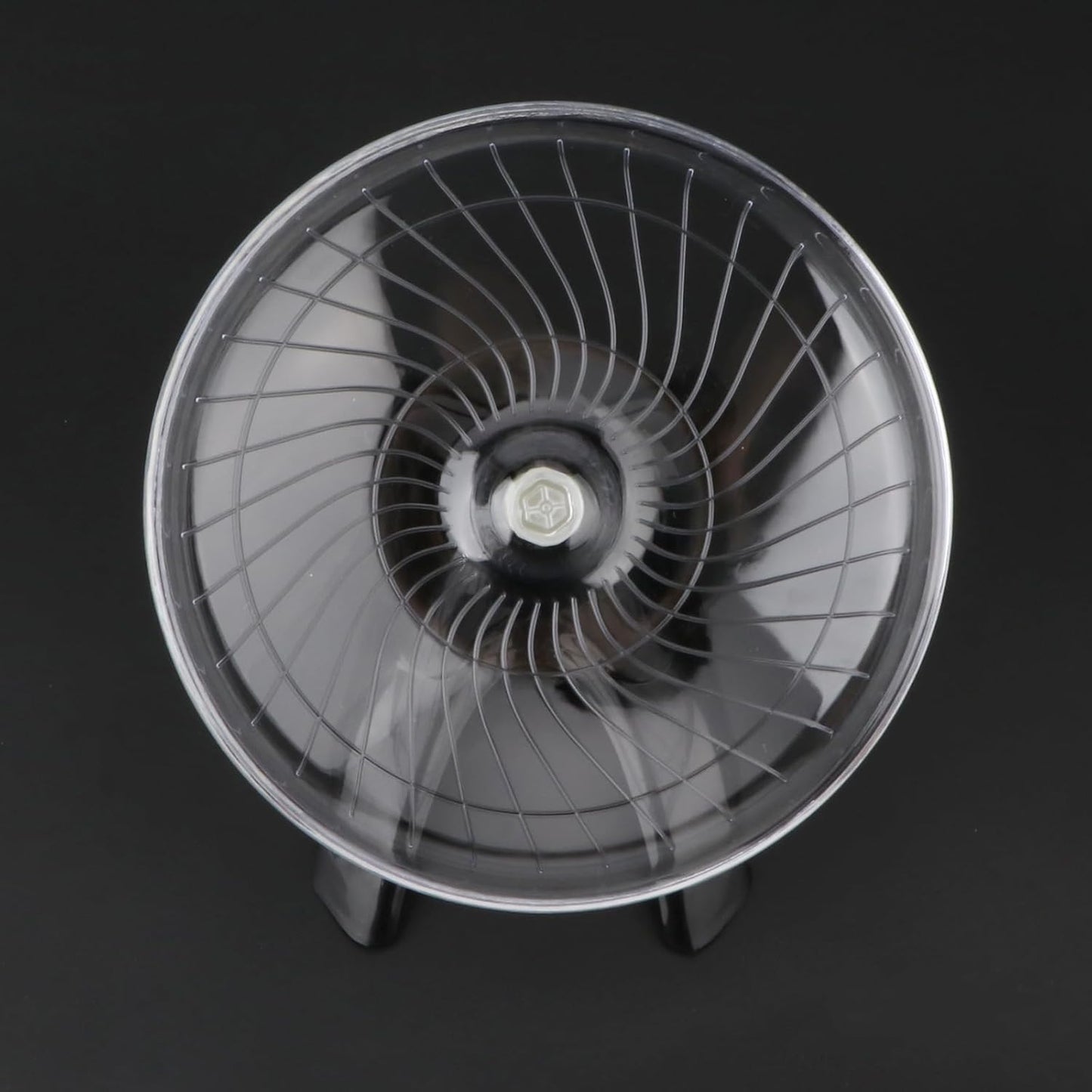 Hamster Wheel Silent Hamster Exercise Wheel Running Spinner Hamster Flying Saucer for Hamsters Gerbils Mice and Other Small Pets (Black)