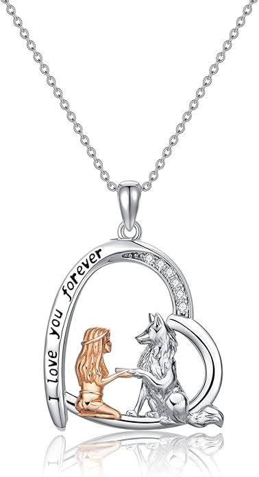Sterling Silver Cute Animal Pendant Necklace Fox/Snake/Unicorn/Owl on Moon/Rabbit/Horse Necklace Jewelry Gifts for Women Mom Sister