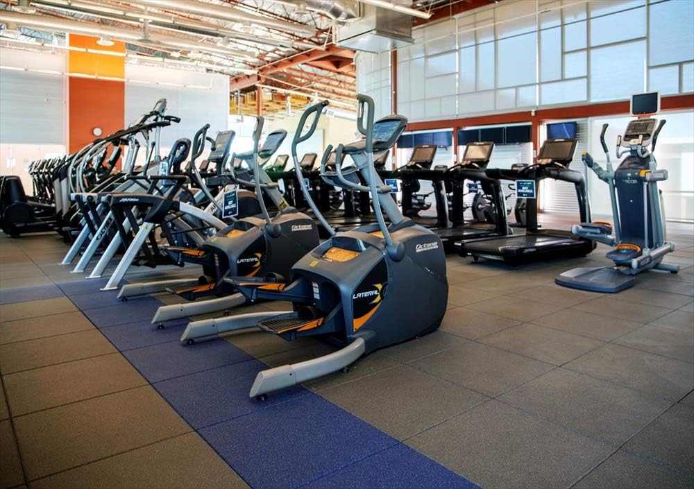 American Floor Mats - Extreme Rubber Gym Tiles 1 Inch Thick Colorful Superior Shock and Sound Absorbing 95% Tan 2' x Single Tile (Covers 4 Sq Ft)