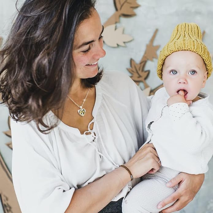 Picture Locket Necklace for Women Men Rose 14K Real Gold 925 Sterling Silver Jewelry Heart Locket Necklace that Holds Pictures Tree of Life Viking Wolf Celtic Knot St Christopher St Michael Pendant