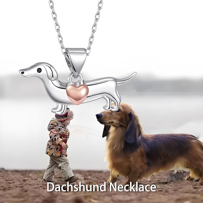 Penguin/Elephant/Frog Mushroom/Cat/Fox/Highland Cow/Axolotl/Yorkie Necklace Jewelry for Women Birthday Christmas Gifts