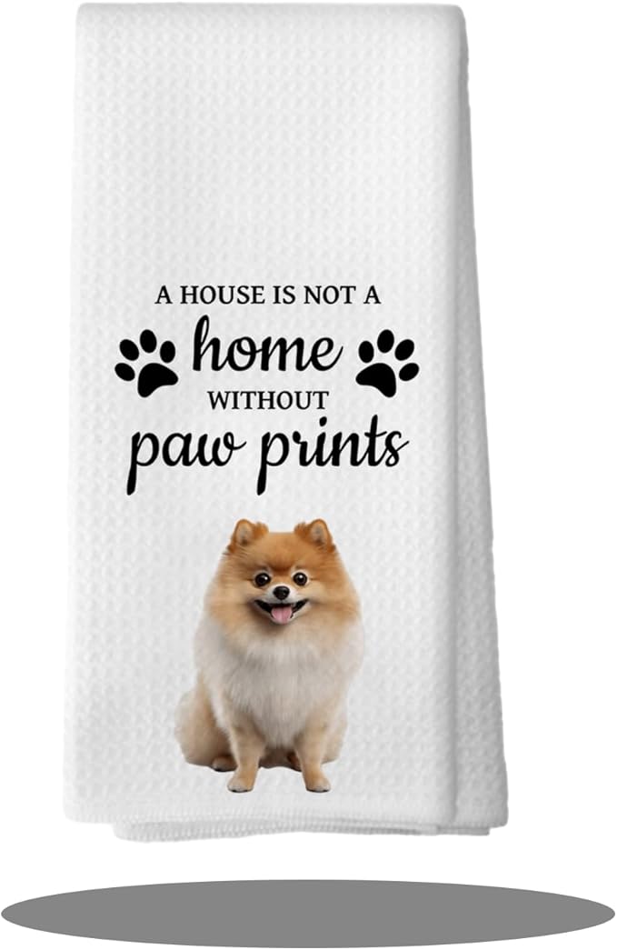 Pomeranian Dog Gifts Kitchen Bathroom Decor Towels 16″×24″, Dog Lovers Gifts for Girls Mom Women,Pomeranian Gifts for The Owners