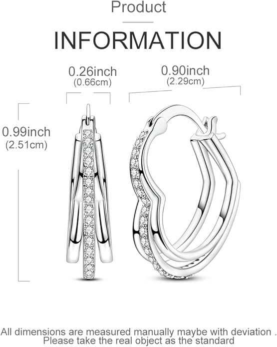 NARMO 925 Sterling Silver Hoop Earrings for Women Hypoallergenic Lightweight Simple Huggie Hoop Earrings Twisted Hoop Earrings Colorful Cubic Zirconia Hoop Earrings Rainbow Hoop Earrings