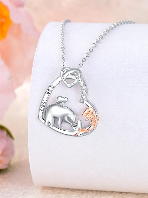Dorunmo Animal Necklace 925 Sterling Silver Owl/Sloth/Axolotl/Dolphin Necklace Celtic Knot Pendant Birthday Anniversary Animal Jewelry for Women Friends Animals Lover