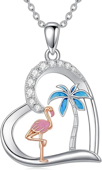 Cat Squirrel Llama Raccoon Tiger Cheetah Elephant Fox Sloth Koala Monkey Horse Dinosaur Axolotl Necklace Animal Pendant Heart Necklace 925 Sterling Silver