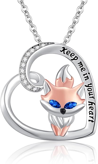 Black Cat/Fox/Owl/Panda/Butterfly/Cat/Dog Paw Print/Mushroom for Women Sterling Silver Animal Pendant Necklace Jewelry Christmas Birthday Gifts for Couples Sisters