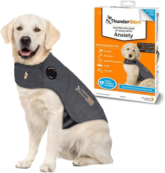 ThunderShirt for Dogs, X Large, Heather Gray Classic - Dog Anxiety Relief Calming Vest