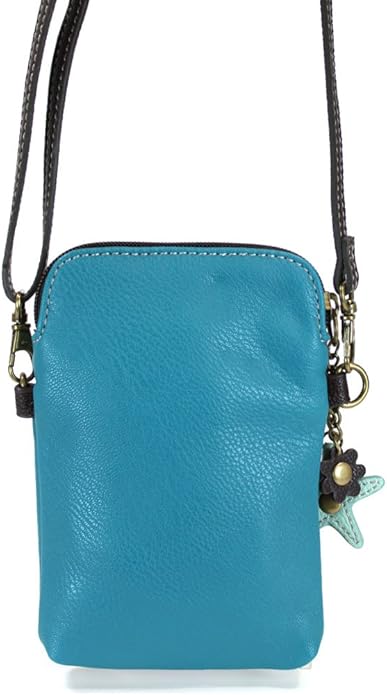 CHALA Cell Phone Crossbody Purse-Women PU Leather/Canvas Multicolor Handbag with Adjustable Strap