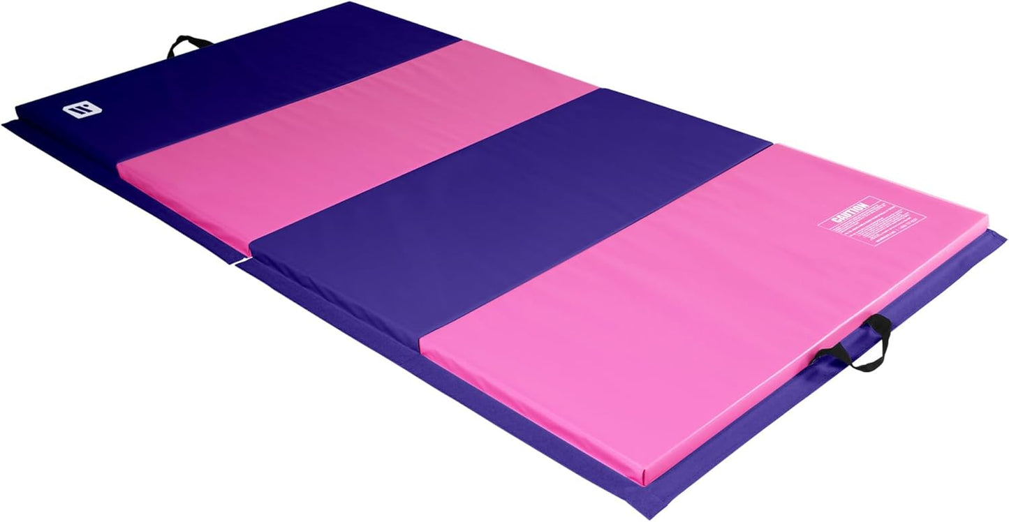 We Sell Mats - 4 ft x 8 ft x 2 in Personal Fitness & Exercise Mat for Home Workout - Lightweight and Folds for Carrying – All Purpose Home Gym Mat – Thick Mat for Yoga, Pilates, Stretches, and Floor Exercises