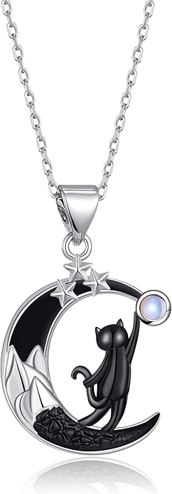 Penguin/Elephant/Frog Mushroom/Cat/Fox/Highland Cow/Axolotl/Yorkie Necklace Jewelry for Women Birthday Christmas Gifts