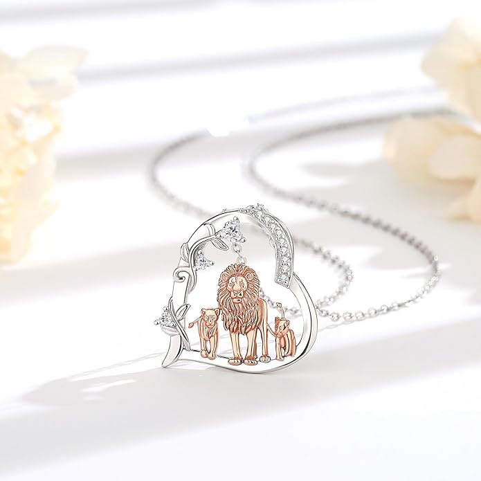 EUDORA Sterling Silver Mother Daughter Necklace for Women, Mama Son Daughter Necklace Pendant for Mom and Daughter,Mom Jewelry from Daughter Mother's Day Gift for Mother Daughter Aunt Grandma