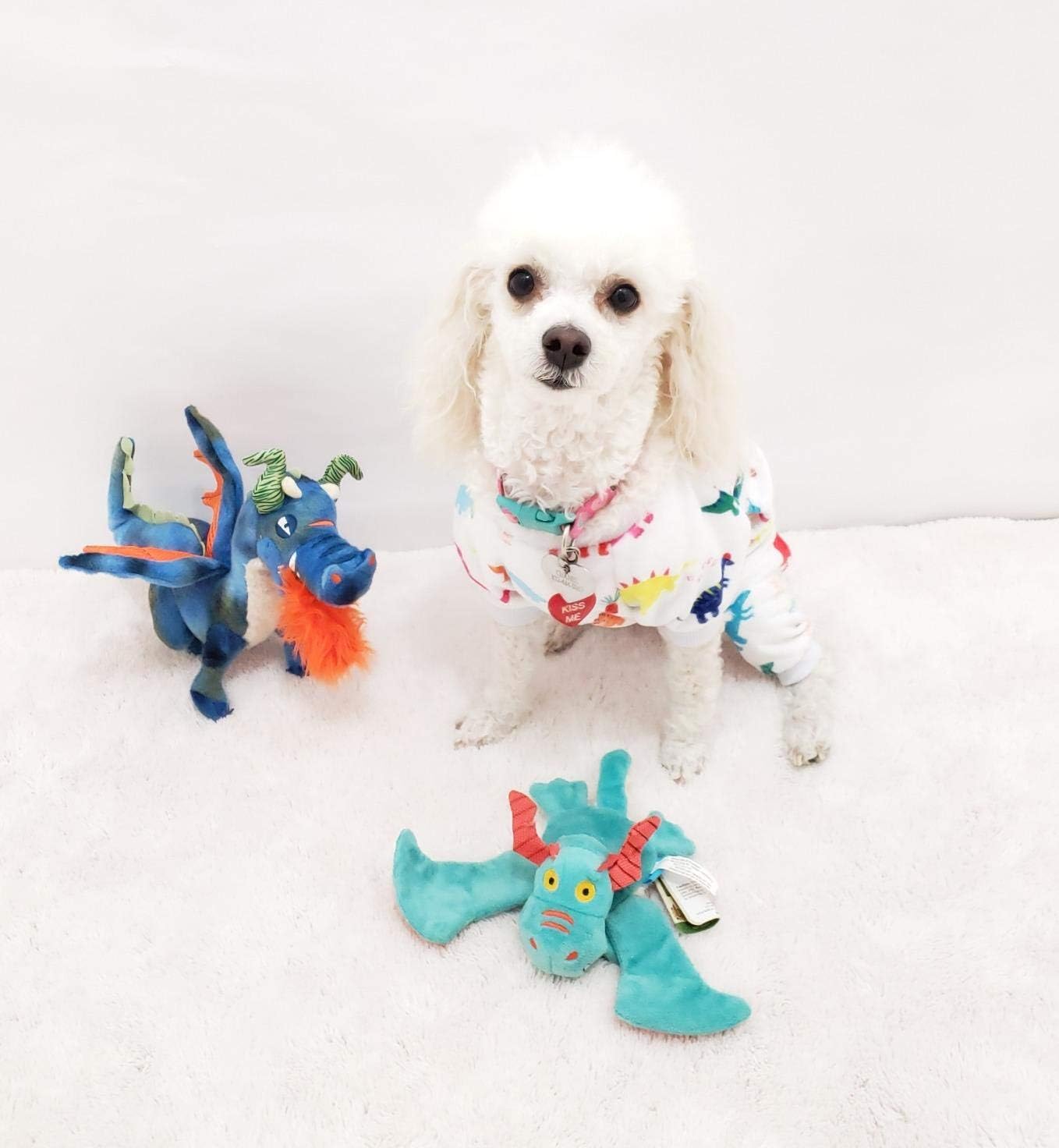 CuteBone Dog Halloween Pajamas Puppy Onesies Small Dogs Soft Pjs Coat Cat Apparel Comfy Pet Christmas Clothes Outfit Doggie Bodysuit PJD04