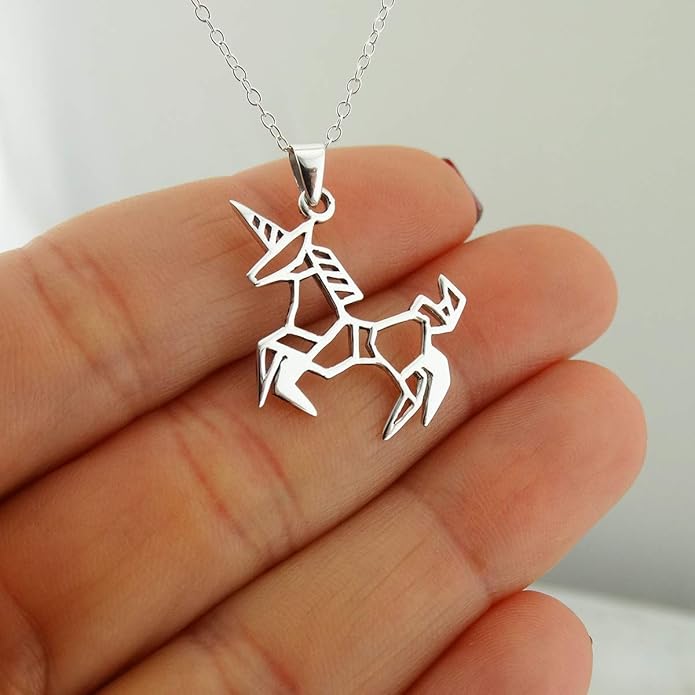 FashionJunkie4Life Dainty Origami Animal Pendant Necklaces