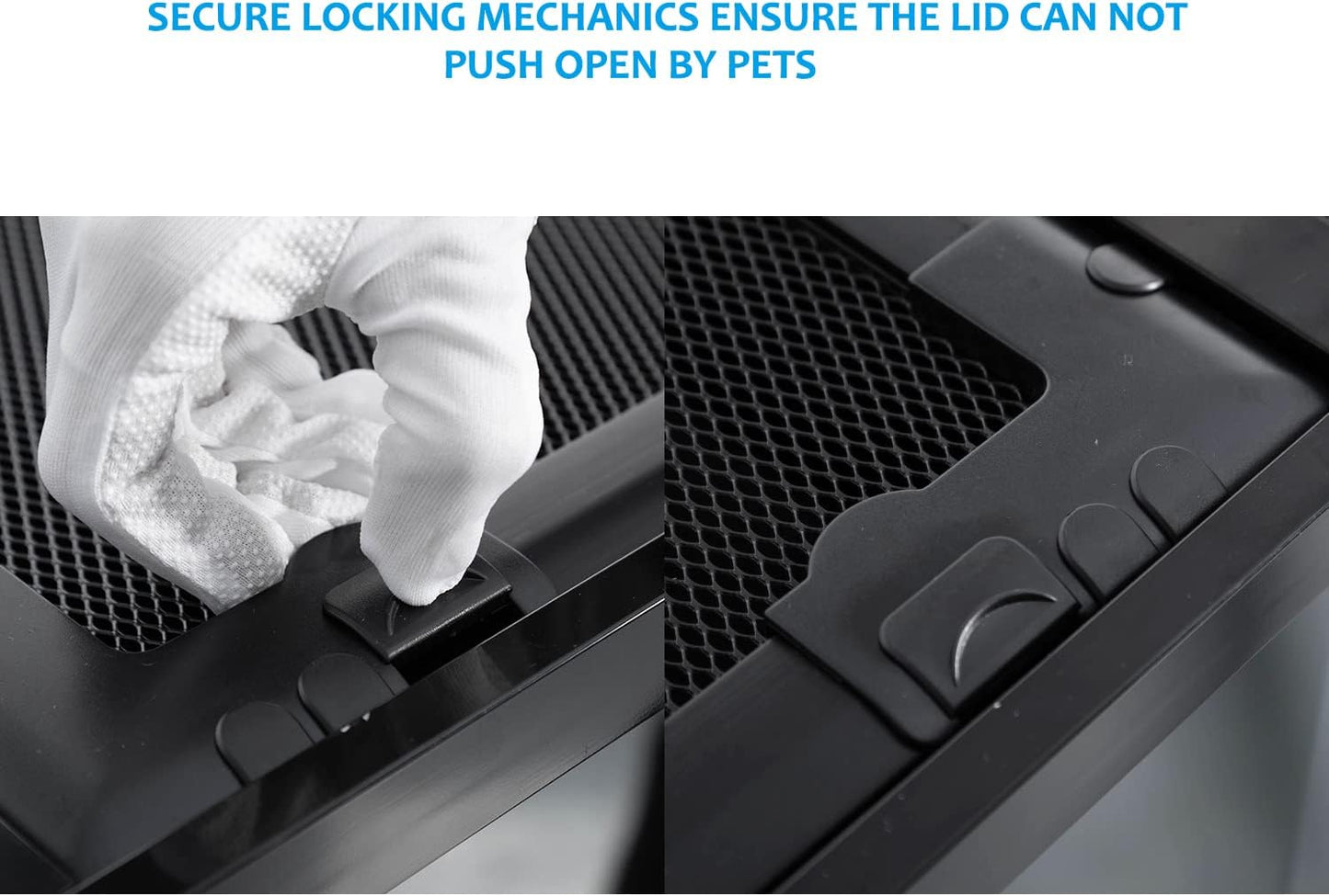 REPTI ZOO 68 Gallon Reptile Terrariums, 48" X 18" X 18" Reptiles Tanks Enclosure for Bearded Dragon Ball Python Snake, Black-Tinted ECO Glass Reptile Habitat with Sliding Door & Top Screen Ventilation