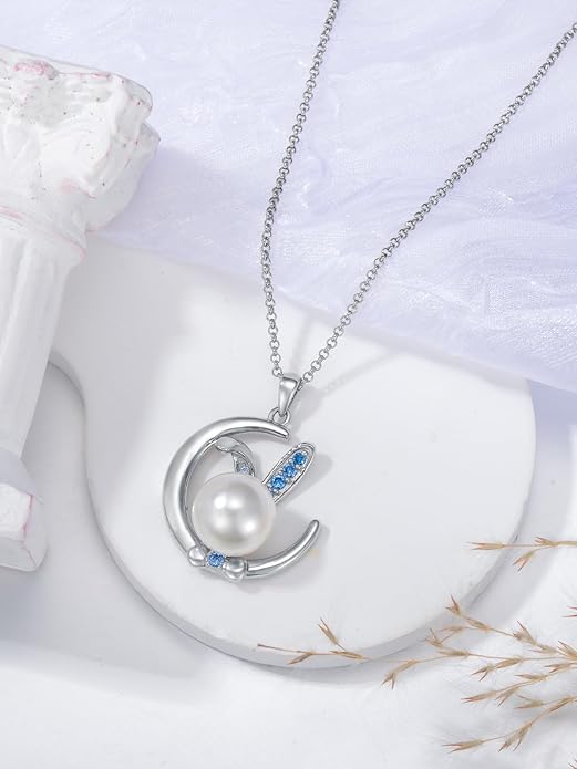 Dorunmo Animal Necklace 925 Sterling Silver Owl/Sloth/Axolotl/Dolphin Necklace Celtic Knot Pendant Birthday Anniversary Animal Jewelry for Women Friends Animals Lover