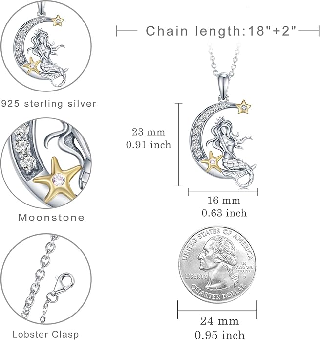 Highland Cow/Unicorn/Turtle/Moon Fairy/Axolotl/Owl/Mermaid/Cat/Cat and Girl/Frog/Wolf Necklace 925 Sterling Silver Animal Necklace Animal Jewelry Gifts for Women