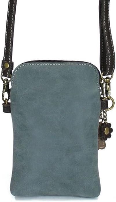 CHALA Cell Phone Crossbody Purse-Women PU Leather/Canvas Multicolor Handbag with Adjustable Strap