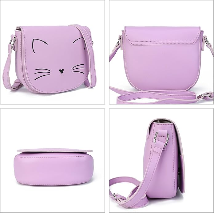 Gladdon Crossbody Bags for Teen Girls Small Fashion Preteen Purses Cat Birthday Gift for Girl