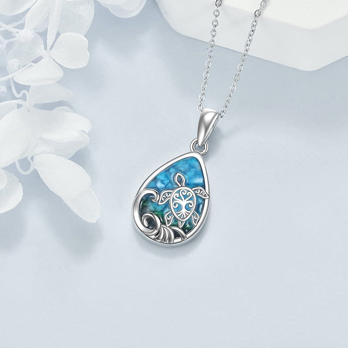 ONEFINITY Dolphin Necklaces 925 Sterling Silver Crystal Dolphin Pendant Ocean Jewelry Mother‘s Day Gifts for Women Mom Wife