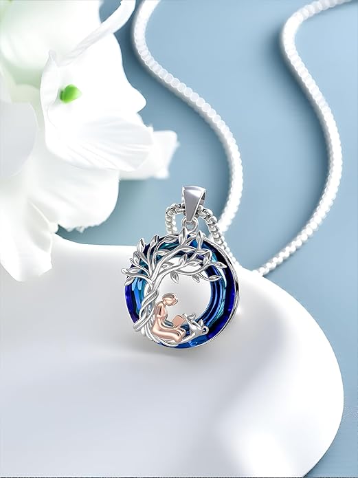 Cat Necklace Celtic Moom/Book Lovers/Cat Lovers Pendant Necklace Birthday Anniversary Graduation Jewelry Gift for Women