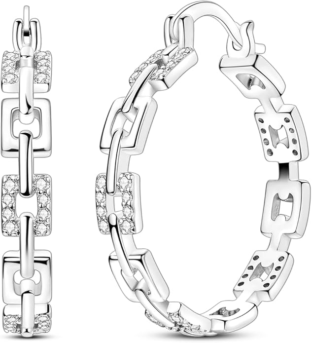 NARMO 925 Sterling Silver Hoop Earrings for Women Hypoallergenic Lightweight Simple Huggie Hoop Earrings Twisted Hoop Earrings Colorful Cubic Zirconia Hoop Earrings Rainbow Hoop Earrings