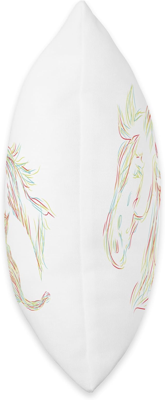 Hund Pferd & Katze Fun bunt Haustier Geschenkidee Horse Dog Cat Abstract Figures Fun Four-Legged Gifts Throw Pillow, 18x18, Multicolor