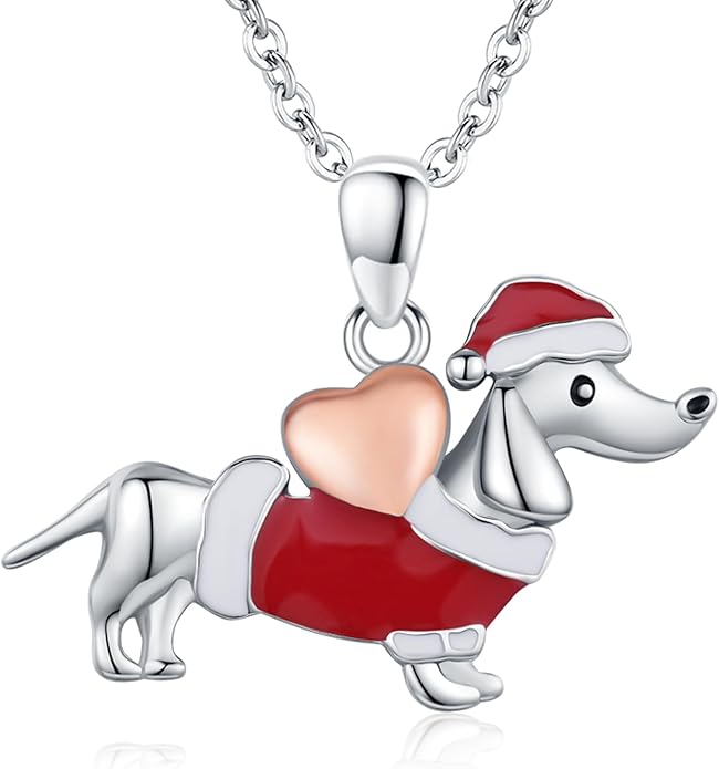 Dog Cat Necklace Pendant 925 Sterling Silver Pet Jewelry Gifts for Women