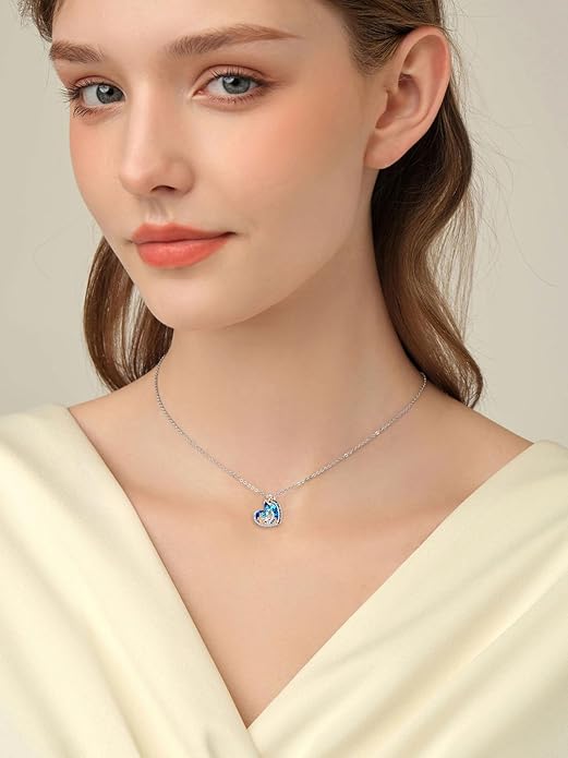 Mothers Day Gift for Mom 925 Sterling Silver Mama Bear/Dinosaur/Cat/Bird/Chicken Necklace with 1 2 3 4 5 Cubs Jewelry for Women Wife Grandma