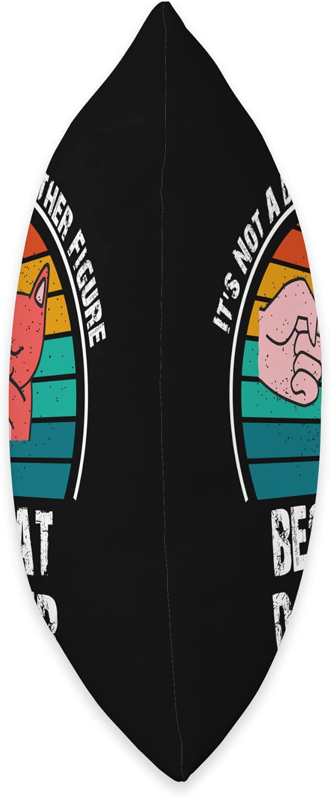 Men's It's Not A Dad Bod It's A Father Figure Cat Dad Daddy Throw Pillow