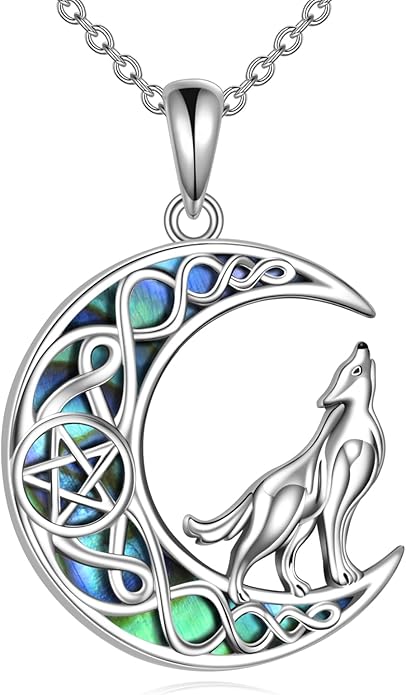 YAFEINI Animal Necklace Sterling Silver Moonstone/Turquoise/Abalone Shellfish Pendant Animal Necklace Cute Animal Jewelry Birthday Gifts Woman