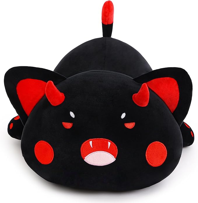 Cat Stuffed Animal, Cute Red Cat Plush Toy Pillow Soft Cat Stuffed Animal Kawaii Plushie Toy 30CM/11.8Inch