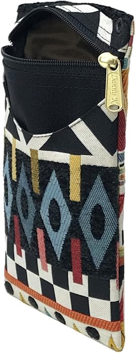 Danny K. Women's Tapestry Crossbody Cell Phone or Passport Purse, Handmade in USA