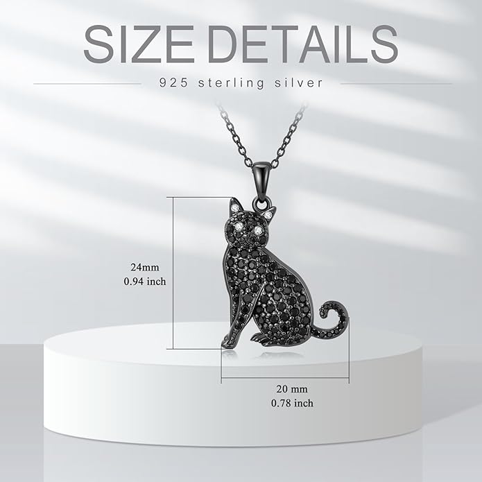 Cat Necklaces 13 Breeds of Cats Necklaces S925 Sterling Silver Cat Pendant for Women