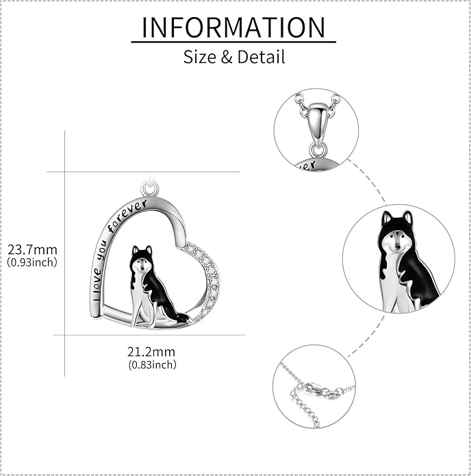 MONGAS Penguins/Guinea Pig/Pig/Fox/Corgi/Frog/Bunny/Koala8/Cow/French Bulldog Necklaces Penguin Gifts 925 Sterling Silver Hugging Penguins Cute Animal Jewelry for Women Sister