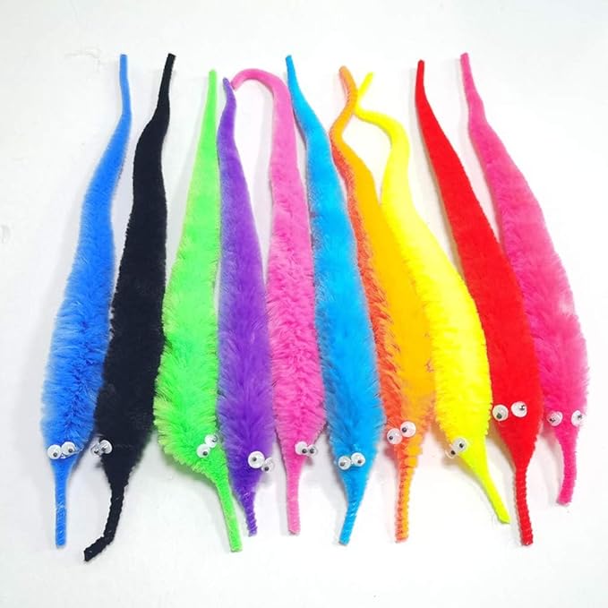 Fuzzy Worms (240PCS & 12COLORS)