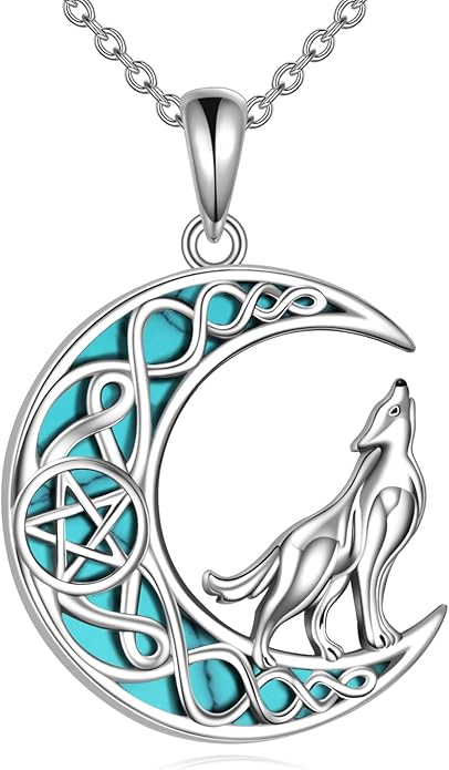 YAFEINI Animal Necklace Sterling Silver Moonstone/Turquoise/Abalone Shellfish Pendant Animal Necklace Cute Animal Jewelry Birthday Gifts Woman