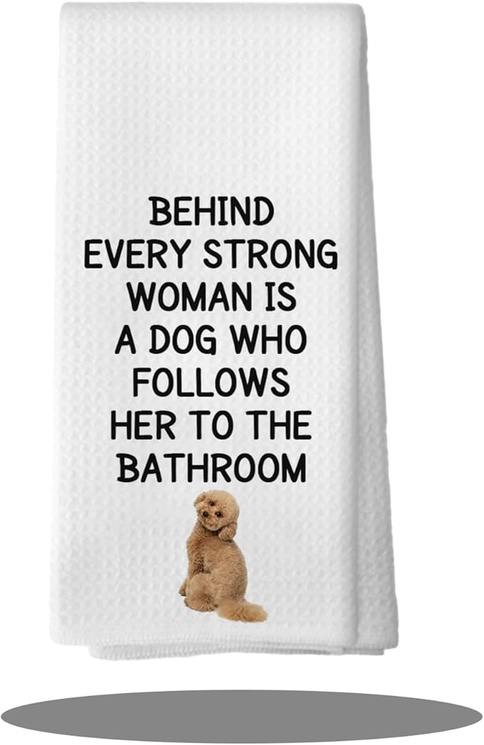 Poodle Dog Gifts Kitchen Bathroom Decor Towels 16″×24″,Dog Lovers Gifts for Girls Mom Women, Funny Poodle Bathroom Kitchen Dish Hand Towels,Poodle Gifts for The Owners